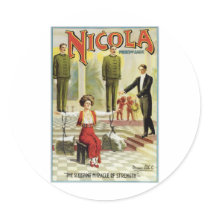 Nicola Prince of Magic ~ Vintage Magician Act Sticker