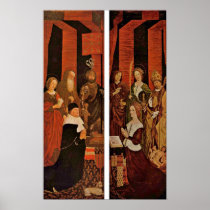 Nicolas Froment - King Rene of Anjou and wife Posters