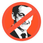 Nicolas Sarkozy Round Sticker