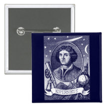 Nicolaus Copernicus Pinback Buttons