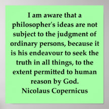 nicolaus copernicus quote poster
