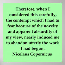 nicolaus copernicus quote posters