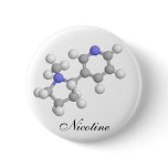 Nicotine Pinback Button