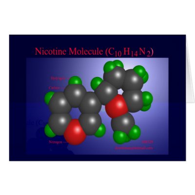 Nicotine Molecule (card) by Derethman