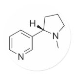 Nicotine-Molecule Sticker