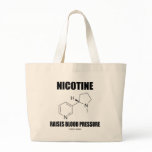 Nicotine Raises Blood Pressure (Chemical Molecule) bags