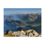 Nidwalden State in Switzerland from Mount Pilatus Post Card
