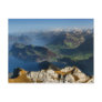 Nidwalden State in Switzerland from Mount Pilatus Post Card