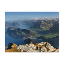 Nidwalden State in Switzerland from Mount Pilatus