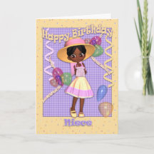 Niece Birthday Card - Cute Little Girl