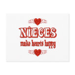 Niece Hearts postcards