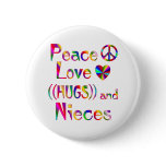 Niece Hugs Pinback Button
