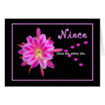 NIECE Junior Bridesmaid Wedding Invitation Hearts cards