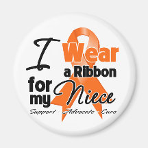 Niece - Leukemia Ribbon Magnets