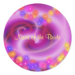 Niece of the Bride Swirly Heart Sticker