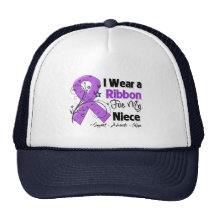 Niece - Pancreatic Cancer Ribbon Mesh Hats