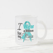 Niece - Teal Awareness Ribbon Mug