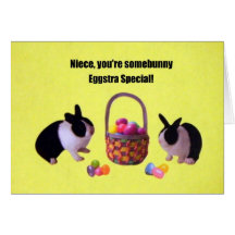 Niece, You're somebunny eggstra special! Cards