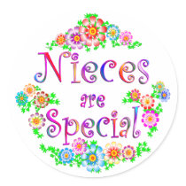NIECES are Special Round Sticker