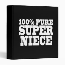 Nieces Birthday Parties : 100% Pure Super Niece 3 Ring Binders