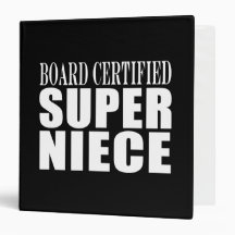 Nieces Birthday Party Board Certified Super Niece Binders