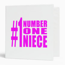 Nieces Birthdays Gifts : Number One Niece 3 Ring Binder