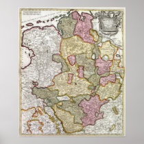 Niederrhein-Westfalen Map Posters