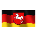 Niedersachsen coat of arms photo greeting card