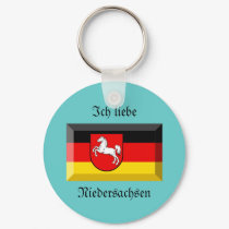 Niedersachsen Flag Gem keychains by Vexillophile Niedersachsen Flag Gem keychains