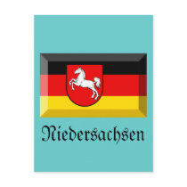 Niedersachsen Flag Gem postcards by Vexillophile Niedersachsen Flag Gem postcards