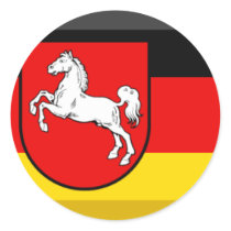Niedersachsen Flag Gem stickers by Vexillophile Niedersachsen Flag Gem stickers
