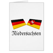 Niedersachsen, Germany Flag Tiles cards by Vexillophile Niedersachsen, Germany Flag Tiles cards
