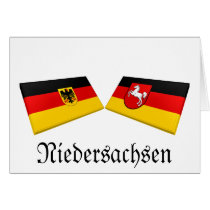 Niedersachsen, Germany Flag Tiles cards by Vexillophile Niedersachsen, Germany Flag Tiles cards
