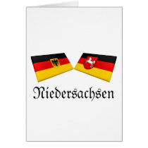 Niedersachsen, Germany Flag Tiles cards by Vexillophile Niedersachsen, Germany Flag Tiles cards
