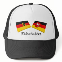 Niedersachsen, Germany Flag Tiles hats by Vexillophile Niedersachsen, Germany Flag Tiles hats