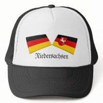 Niedersachsen, Germany Flag Tiles hats by Vexillophile Niedersachsen, Germany Flag Tiles hats