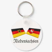 Niedersachsen, Germany Flag Tiles keychains by Vexillophile Niedersachsen, Germany Flag Tiles keychains
