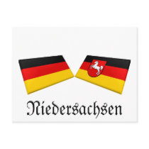 Niedersachsen, Germany Flag Tiles postcards by Vexillophile Niedersachsen, Germany Flag Tiles postcards