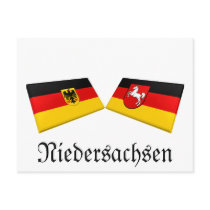 Niedersachsen, Germany Flag Tiles postcards by Vexillophile Niedersachsen, Germany Flag Tiles postcards