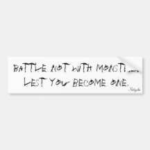 Nietzsche Bumper Stickers