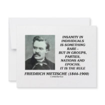 Nietzsche Insanity Rare In Individuals Quote Announcement
