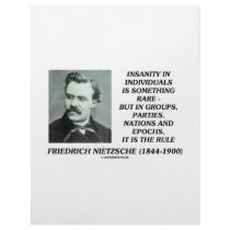 Nietzsche Insanity Rare In Individuals Quote letterhead