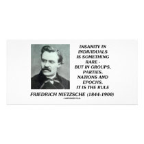 Nietzsche Insanity Rare In Individuals Quote Photo Cards