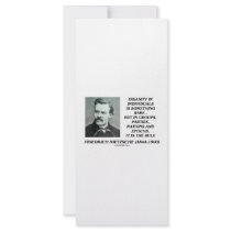 Nietzsche Insanity Rare In Individuals Quote Rack Cards