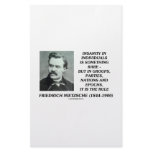 Nietzsche Insanity Rare In Individuals Quote stationery