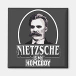 Nietzsche Is My Homeboy Refrigerator Magnet