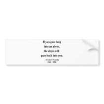 Nietzsche Quote 4a bumper stickers
