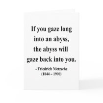 Nietzsche Quote 4a Greeting Card