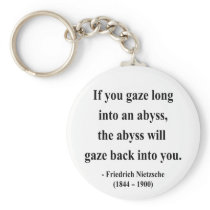 Nietzsche Quote 4a Keychain