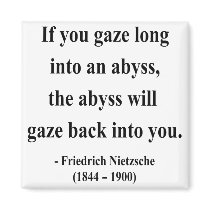Nietzsche Quote 4a Fridge Magnets